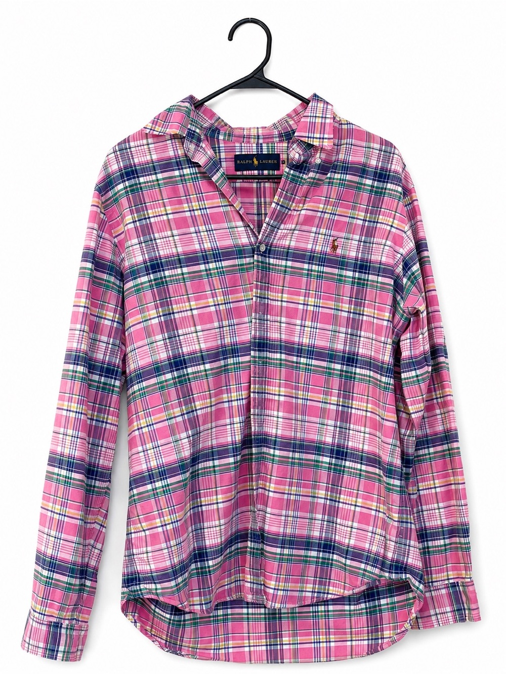 Polo Ralph Lauren Button-Down Shirt in Pink and Green